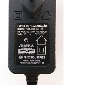 Fonte de alimentação 12 volts 2 Ampére