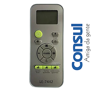Controle AR Condicionado Consul 7442