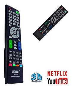 Controle Remoto Universal Tv Lcd Led / Smart Tv Com Netflix e Youtube
