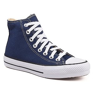 Tênis Converse All Star Chuck Taylor Kids Couro - Branco/ Vermelho/ Marinho