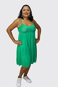 Vestido Feminino Curto com Alcinhas