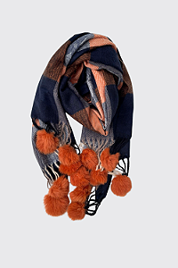Cachecol Feminino Quentinho com Bolinhas – Elegância e Aconchego