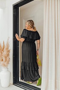 Vestido  Feminino Longo Ciganinha