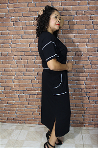 Conjunto de Saia longa e Blusa Pesponto