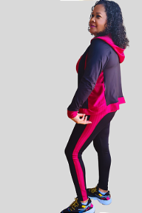 Jaqueta Feminina com Capuz Fitness
