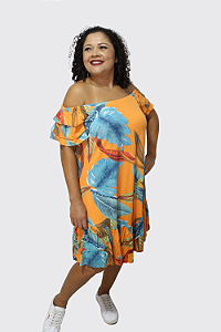 Vestido Feminino Ciganinha Ombro a Ombro
