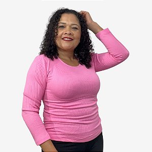 Blusa Térmica Canelada Peluciada Feminina – Tamanho Único