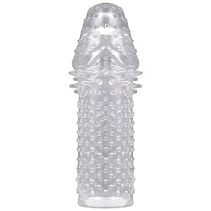 Capa Peniana Extensora com Estimulador em Silicone