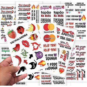 Tatuagem Adesiva Temporária 10 x 15 - Ponto Sex
