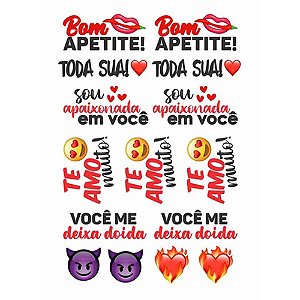 Tatuagem Adesiva Temporária 10 x 15 - Ponto Sex SKU09