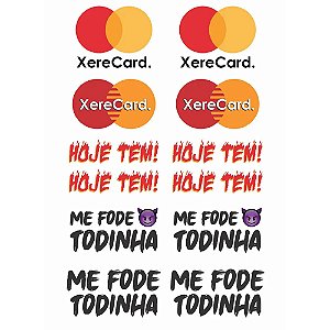 Tatuagem Adesiva Temporária 10 x 15 - Ponto Sex SKU10