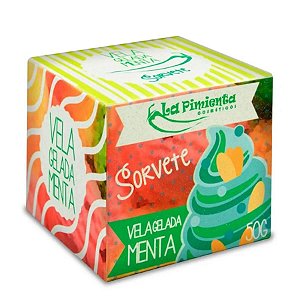 Vela De Massagem Beijável Sabor Menta - La Pimienta