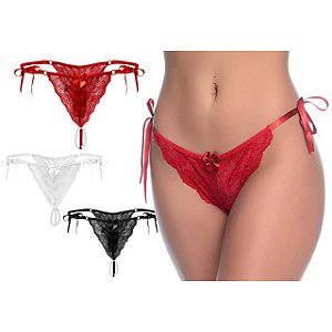 Calcinha Tailandesa Tamanho Único C/ Pérolas Estimuladoras