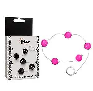 Colar Tailandês Com 5 Bolinhas Pompoarismo - Êxtase