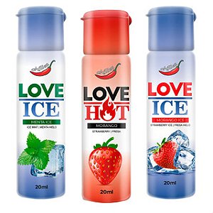 Óleo Para Massagem Comestível Love Hot / Ice 20ml - Chillies