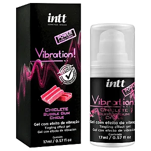Vibration Gel Excitante que Vibra Sabor Chiclete 17ml Intt