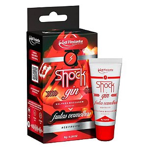 Shock Gin Vibrador Líquido 8g Sabor Frutas vermelhas La Pimienta