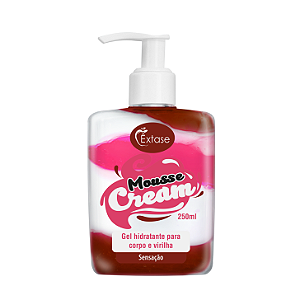 Gel Hidratante Beijável Mousse Cream Sensação 250ml - Êxtase