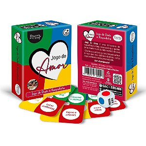 Jogo do Amor Dado e Raspadinha Reutilizável Diversão ao Cubo