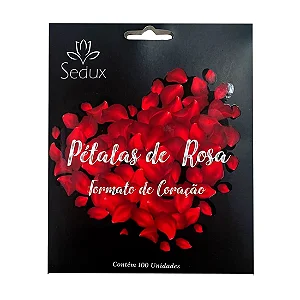 Pétalas de Rosa em Formato de Coração 100 unidades Sedux