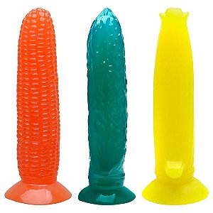 Pênis De Borracha Maciço Fruit 3R Import