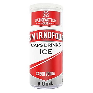 Smirnofoda Bolinha com Óleo para Massagem Corporal Ice 3 Unidades Satisfaction Caps