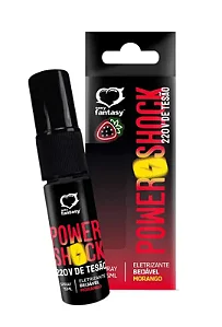 Power Shock 220v de Tesão Spray Beijável Eletrizante 15ml Sexy Fantasy
