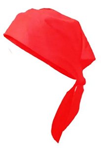 Bandana em sarja vermelho