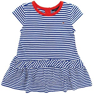 Vestido Tommy Hilfiger - Listrado Azul