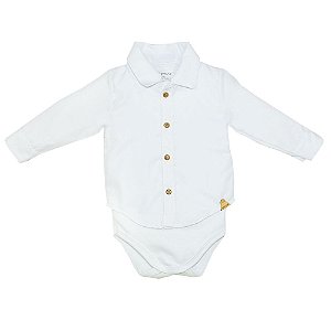 Body Camisa Branco - Grow Up