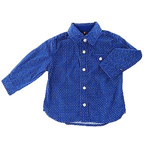 Camisa Azul Infantil Menino Tommy Hilfiger