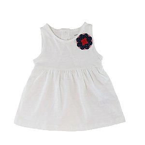 Blusa Branco e Flor - Carter's