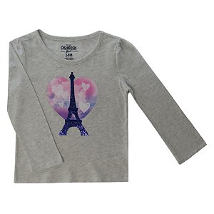 Blusa Cinza Mescla Paris - OshKosh
