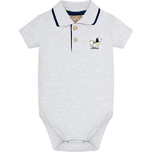 Conjunto Body Gola Polo e Bermuda Cachorrinho - Milon