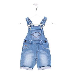 Jardineira Jeans - Mania Kids