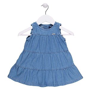 Vestido Jeans - Mania Kids