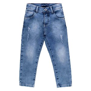 Calça Jeans Desbotada - Mania Kids