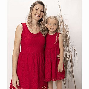 Vestido Barita Vermelho - Mini Lady