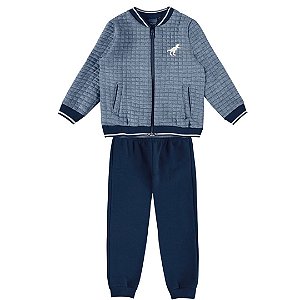 Conjunto Jaqueta e Calça Jogger Matelassê Infantil Menino - Mundi