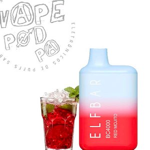 Pod Descartável 4000 Puffs Elf Bar Red Mojito