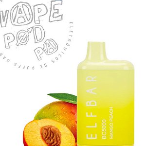 Pod Descartável 4000 Puffs Elf Bar Mango Peach