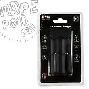 Carregador de Bateria Vape Plus Charger Bak