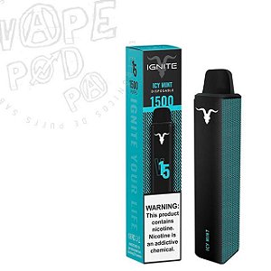 Pod Descartável 1500 Puffs Ignite V15 Icy Mint