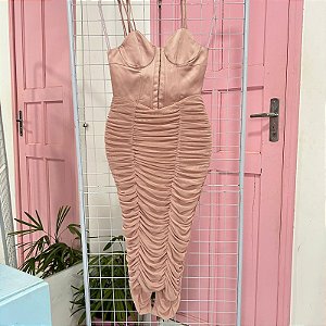 Vestido drapeado midi Zara - 36