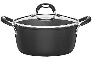 Panela Caçarola Indução Tramontina Antiaderente Avulsa 22CM 3,5L Mônaco Preto