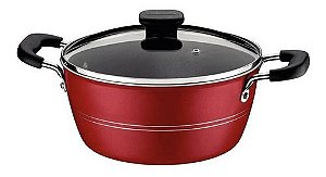 Caçarola Tramontina Antiaderente Sicilia 20cm 2,4L Vermelho 20402720
