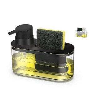 Porta Detergente e Bucha Dispenser Organizador Pia e Cozinha