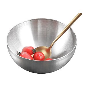 Bowl Tigela Aço Inox Bacia Cumbuca Vasilha Pote 13cm Saladas