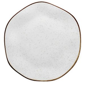 Prato Porcelana Raso Rustico Decorado Ryo Maresia 27,5cm Oxford