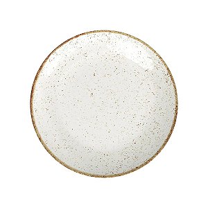 Prato Porcelana Raso Tramontina Rustico Decorado 25cm